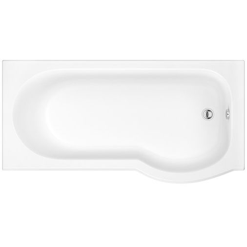 Pilma Right Hand Shower Bath with Side Panel & Screen - 1700 x 850mm