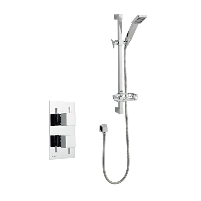 Pure Option 1 Thermostatic Concealed Shower with Adjustable Slide Rail Kit
