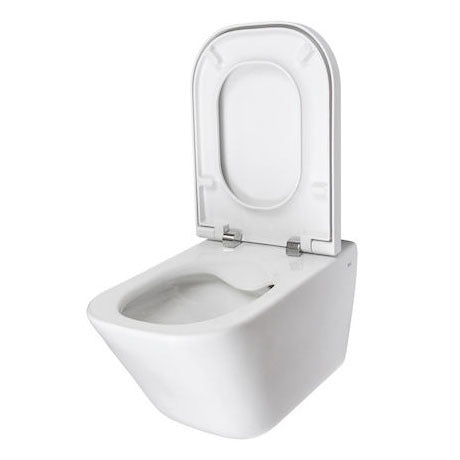 Roca The Gap Rimless Wall Hung Toilet & Compact Soft Close Seat