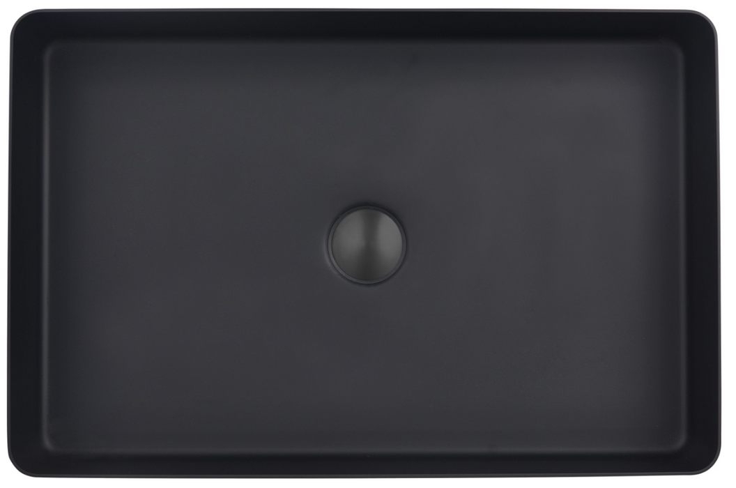 JTP VOS Noir Matt Black Grade 316 Stainless Steel Counter Top Basin