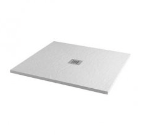 MX Square Mineral Shower Tray 900 x 900mm - Select Colour