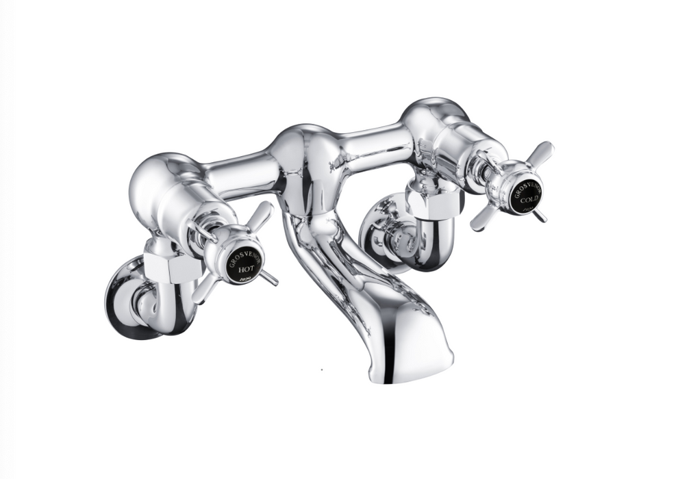 JTP Grosvenor Pinch Black Edition Wall Mounted Bath Filler