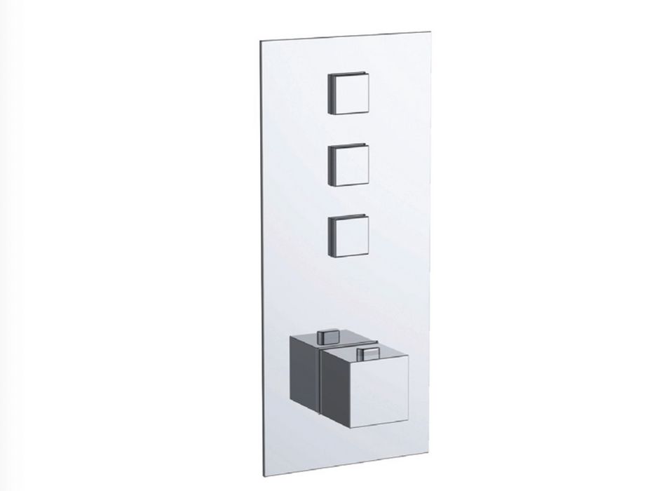 JTP Athena Chrome 3 Outlet Touch Thermostat