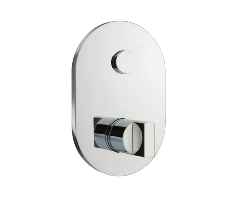 JTP Leo Chrome 1 Outlet Touch Thermostat