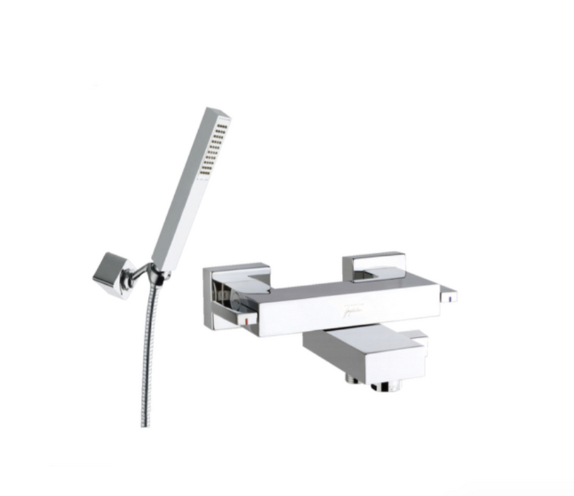 JTP Idea Chrome Bath Shower Mixer with Kit Wall Mounted Spout