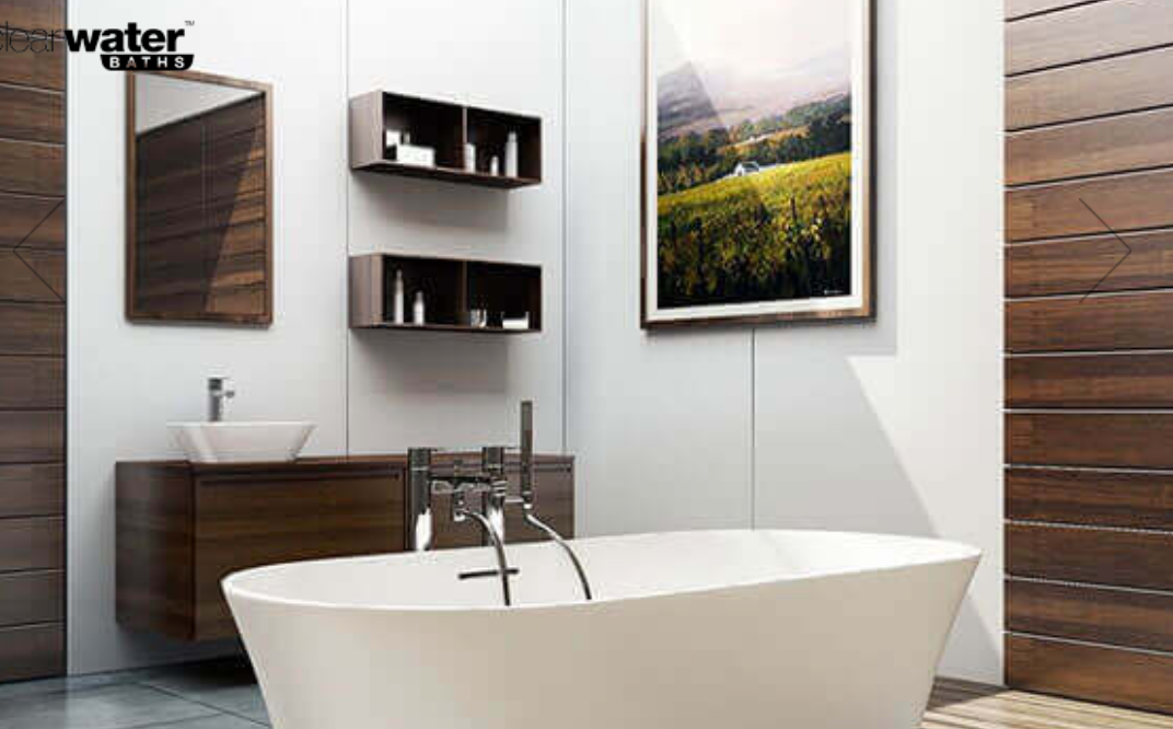 ClearWater Modern Armonia Natural Stone Freestanding Bath 1550 x 750mm