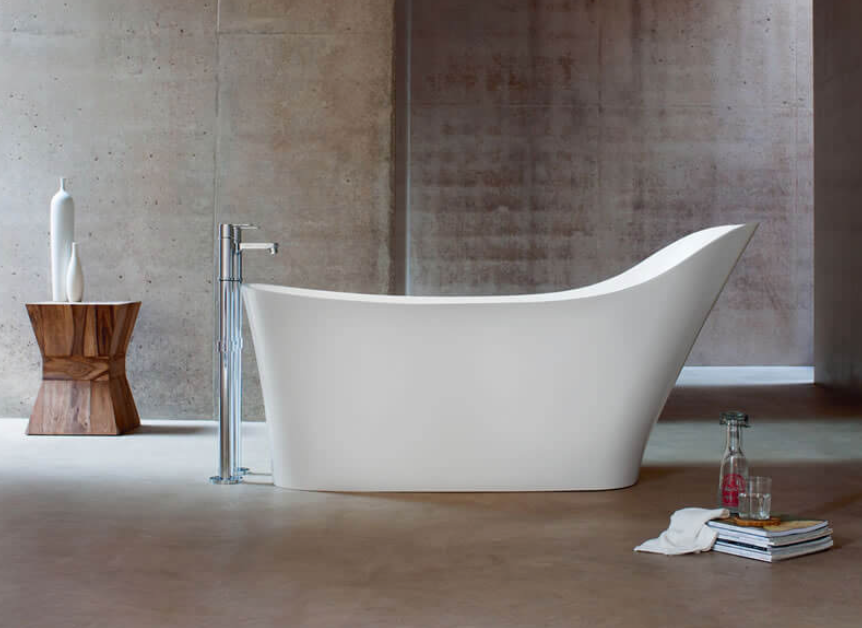ClearWater Modern Nebbia Natural Stone Freestanding Bath 1600 x 800mm