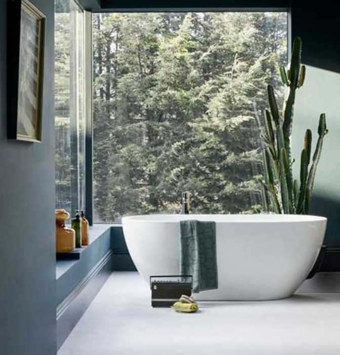 ClearWater Modern Formoso Petite Matt Clear Stone Freestanding Bath 1500 x 800mm