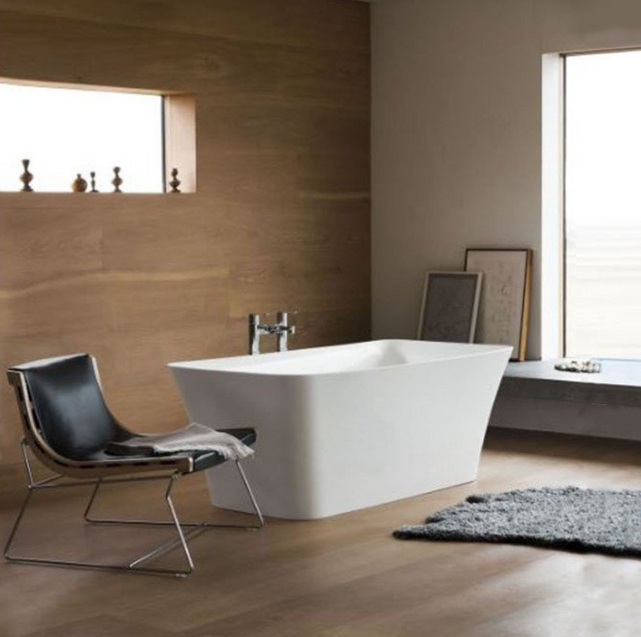 ClearWater Modern Palermo Petite Clear Stone Freestanding Bath 1524 x 750mm