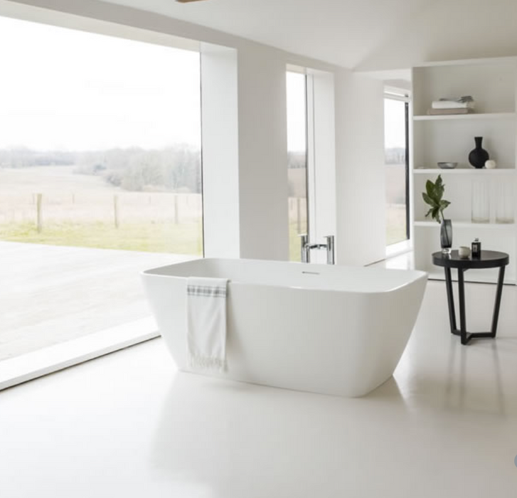 ClearWater Modern Vicenza Grande Clear Stone Freestanding Bath 1800 x 800mm