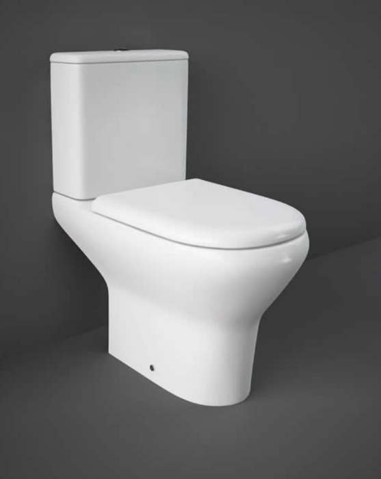 RAK Ceramics Compact Comfort Height Rimless Open Back WC with Soft Close Seat