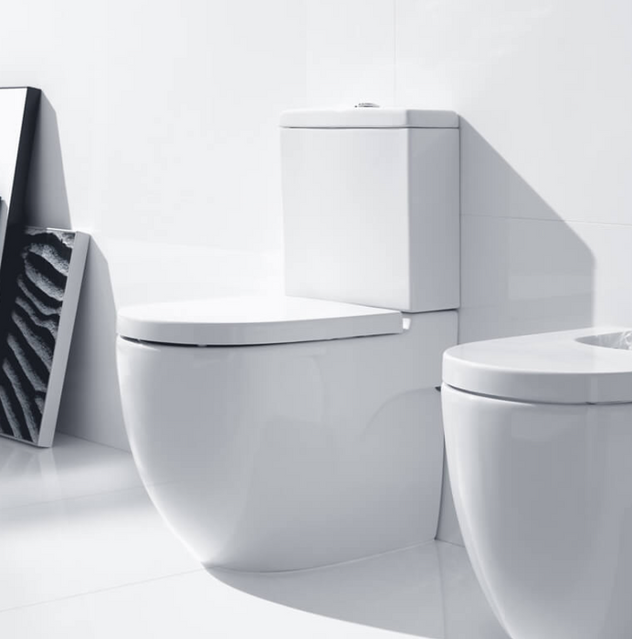 Roca Meridian N Compact WC Pan with Cistern & Slim Soft Close Seat