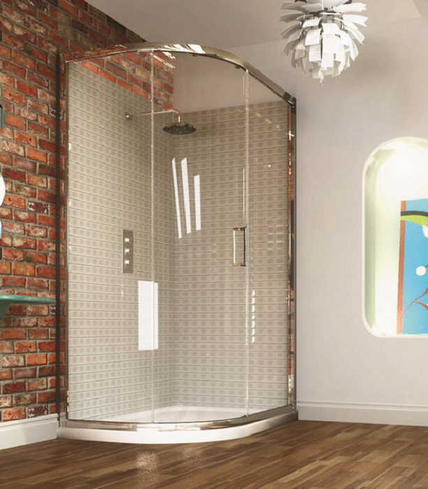 Merlyn Single Door Off-Set Quadrant Shower Door Enclosure 8mm 1200 x 900 x 1900mm