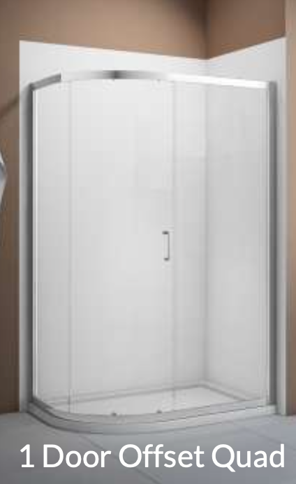 Merlyn Vivid Boost 1 Door Off-Set Quadrant Enclosure 6mm 1200 x 900 x 1900mm
