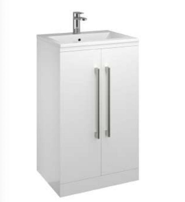 Odyssey Modular Gloss White 500 Floor Standing Unit with Basin