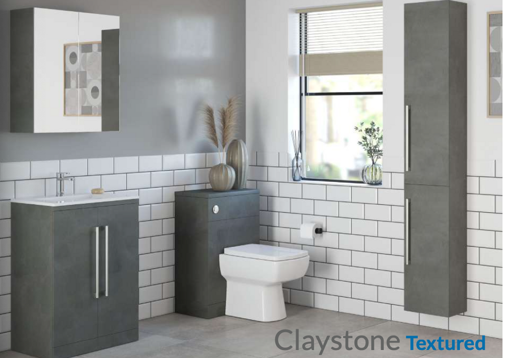 Odyssey Modular Claystone Textured 600 Floor Standing Unit with Basin