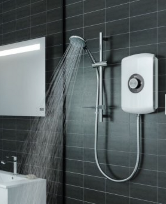Triton Amore Brushed Steel Electric Shower 8.5kW