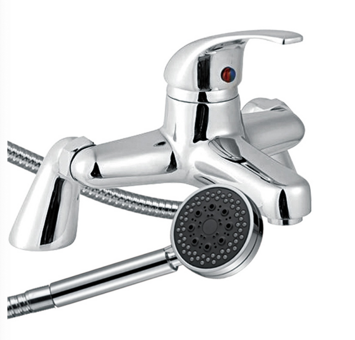 Trisen Ailsa Chrome Single Lever Bath Shower Mixer with Kit