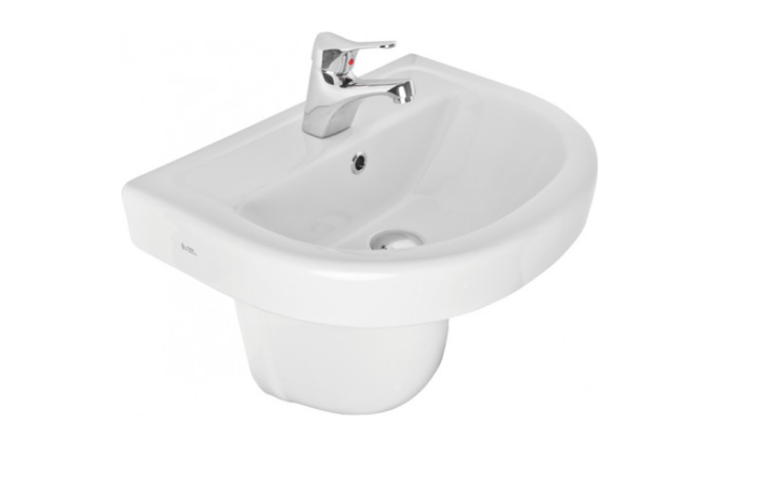 Revive 550mm Basin with Semi-Pedestal