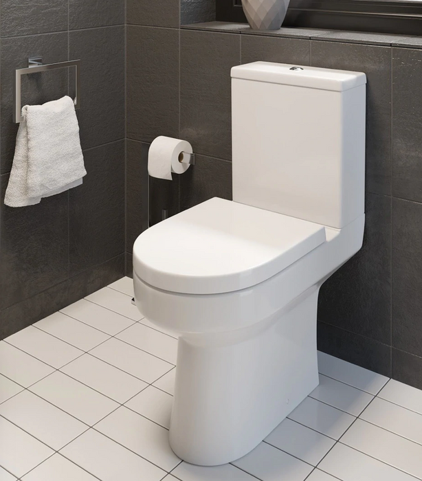 Spa Open Back Comfort Height  Pan with Cistern & D Shape Soft Close Seat