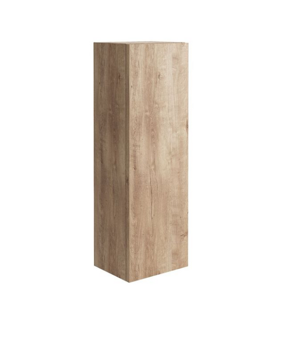 Ambience Rustic Oak Tall Boy Cabinet 900mm