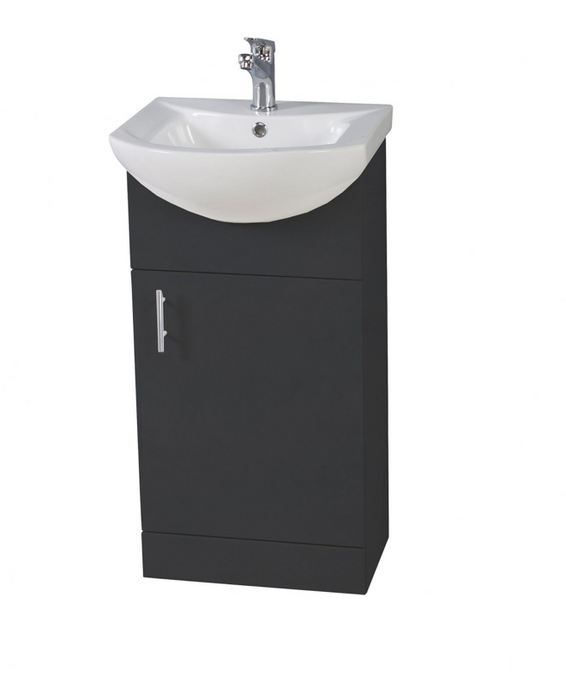 Lanza Anthracite 450 Floor Cabinet with Basin