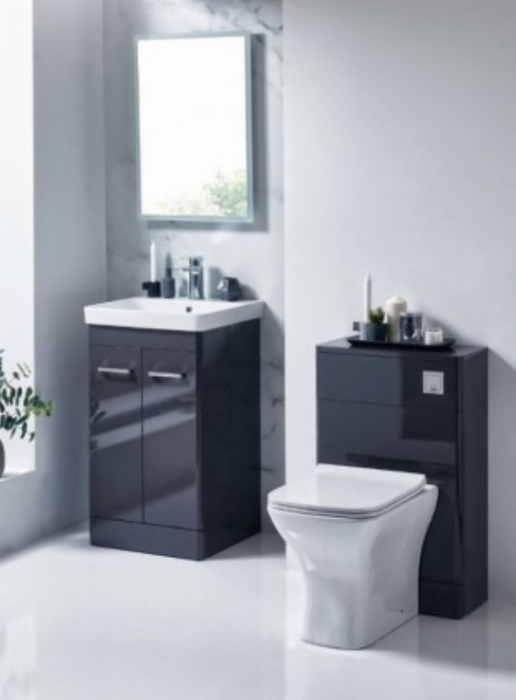 Rossini Wolf Grey Back to Wall WC Unit