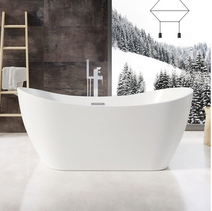 Aruba Gloss White Freestanding Bath 1700 x 800