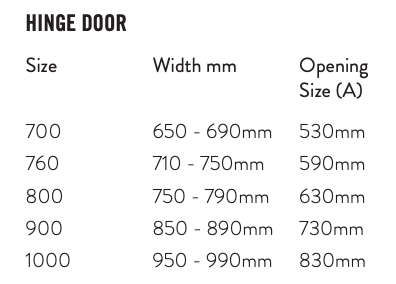 S6 Hinge Door 8mm Enclosure 700mm
