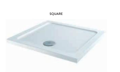 Scudo Stone Resin Rectangle 40mm Shower Tray 1400mm - Select Size