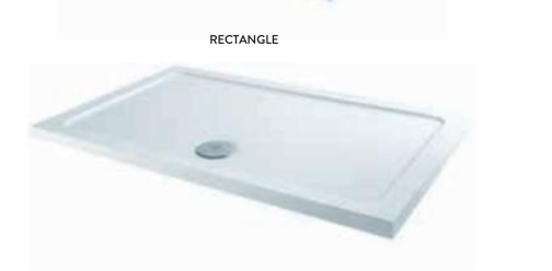 Scudo Stone Resin Rectangle 40mm Shower Tray 1400mm - Select Size