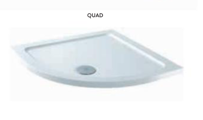 Scudo Stone Resin Rectangle 40mm Shower Tray 1400mm - Select Size