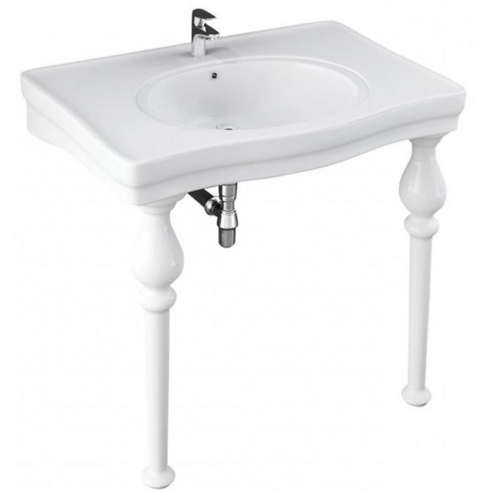 Holborn Traditional 845 Console Basin with Ceramic Legs