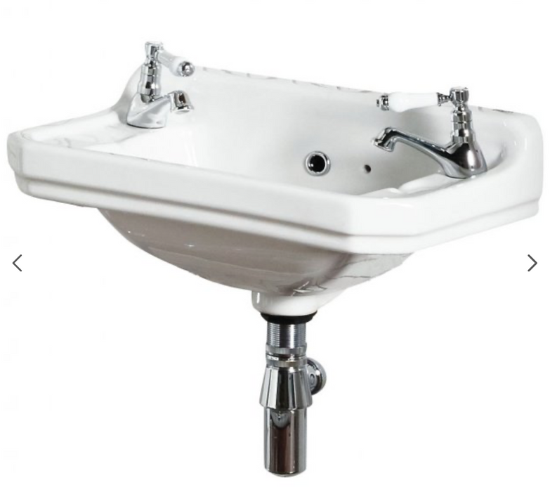 Holborn Traditional 500 Wall Mounted Basin 2TH