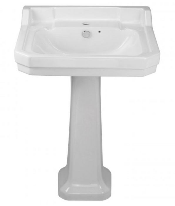 Holborn Traditional 2TH 610 Basin with Pedestal
