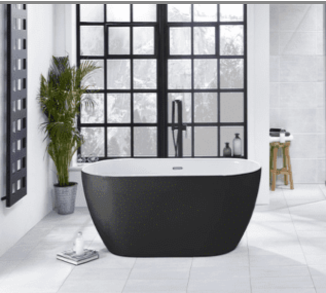 Graphite Summit Two-Skinned Freestanding Bath 1680 x 800mm