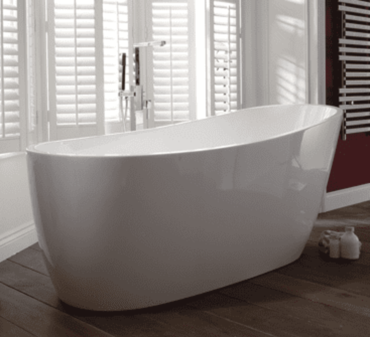 Pano Thin Edged Two-Skinned Freestanding Bath 1700 x 750mm
