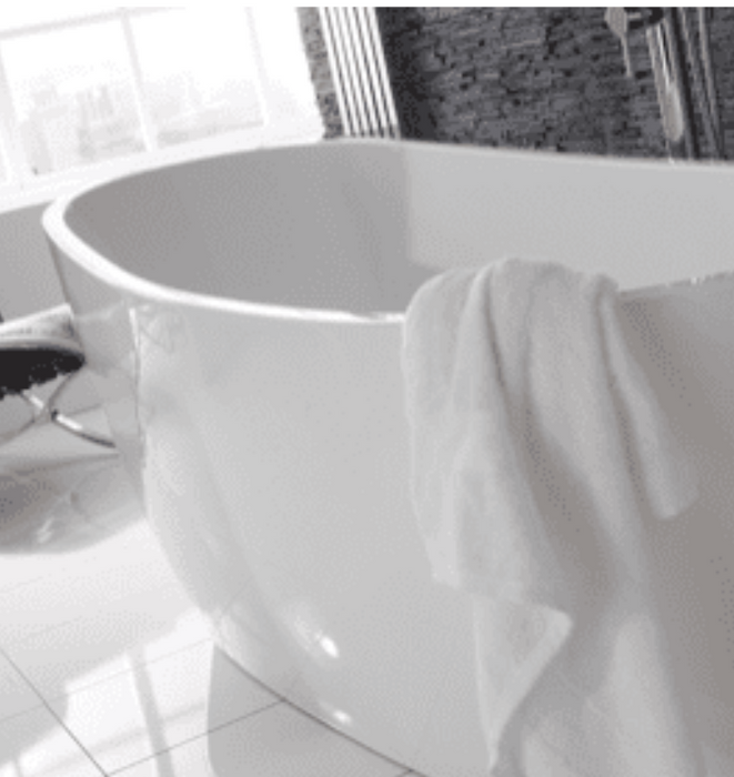 Pano Thin Edged Two-Skinned Freestanding Bath 1500 x 735mm