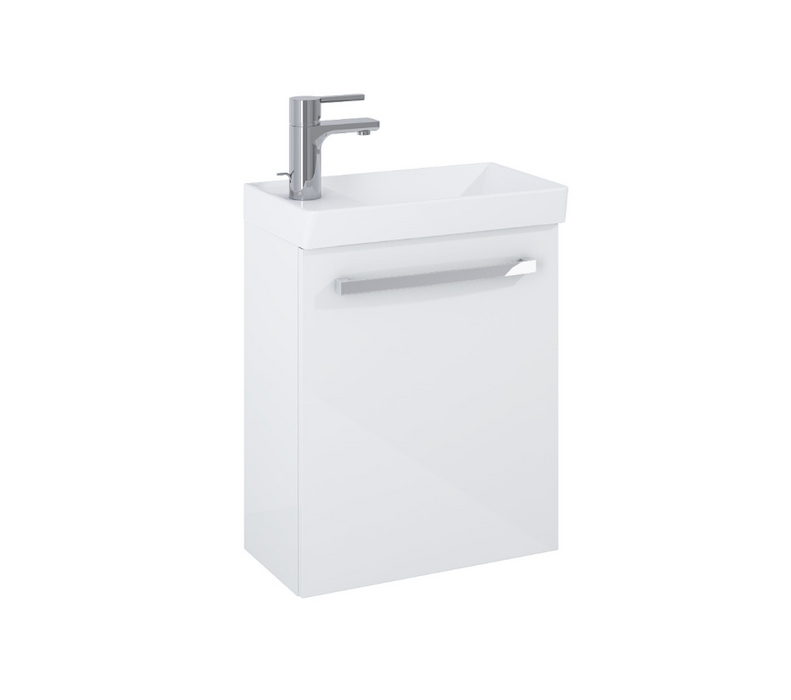 Aquatrend Gloss White 455 Wall Hung Vanity with Basin
