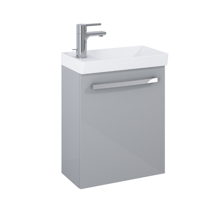 Aquatrend Gloss White 455 Wall Hung Vanity with Basin