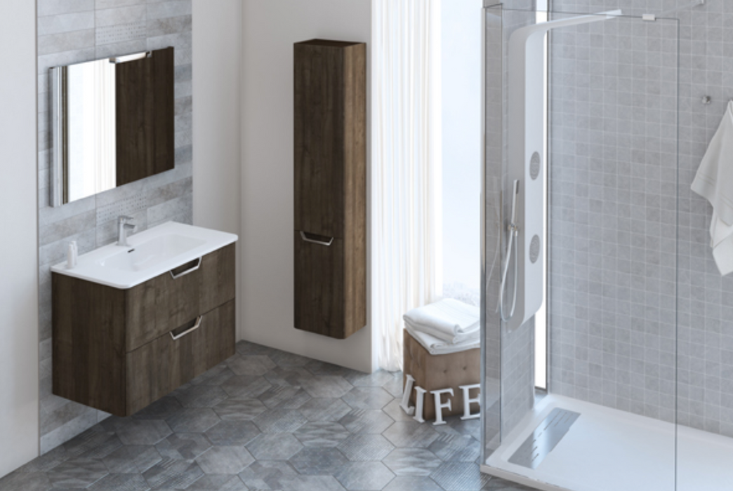 Life Anthracite 1600 Tall Cabinet LH