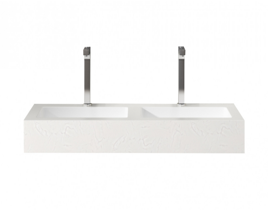 Elements Nordic White 600 Stone Wall Hung Basin