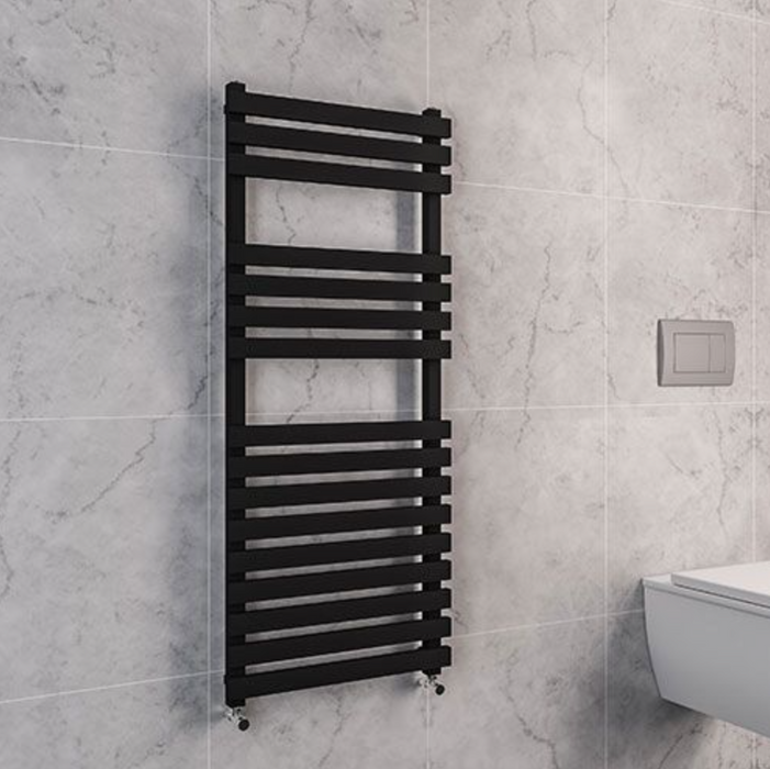 Cima Black Designer Towel Rail 500 x 1200mm
