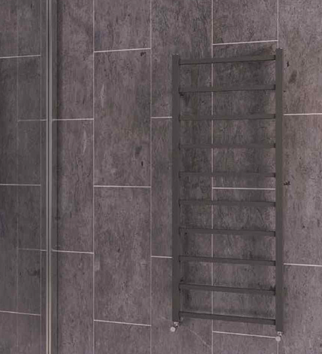 Sera Black Designer Towel Rail 500 x 1200mm