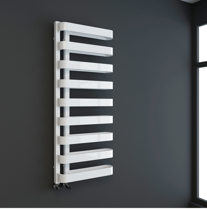 Loop White Designer Towel Rail 500 x 1300mm