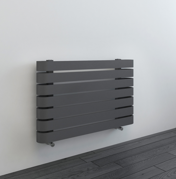 Oval Anthracite Designer Towel Rail 800 x 500mm