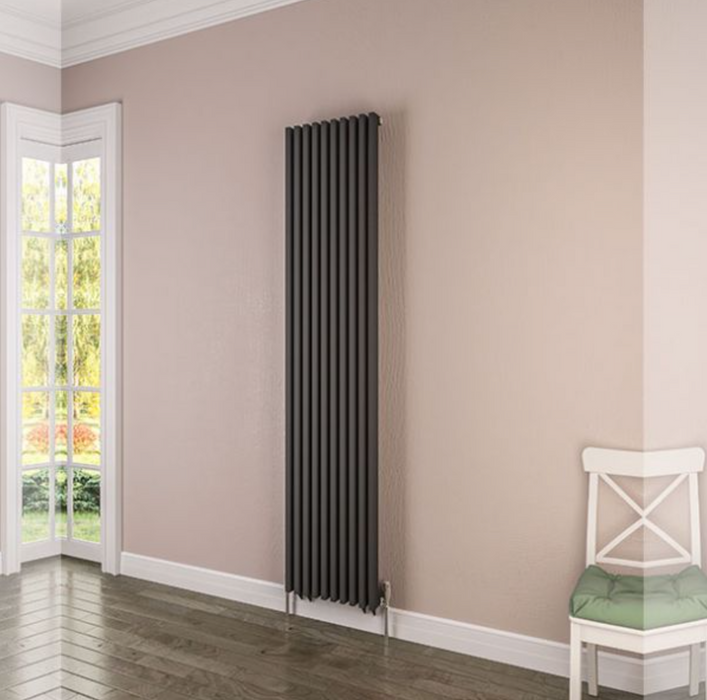 Desio Anthracite Steel Vertical Designer Radiator 500 x 1800mm