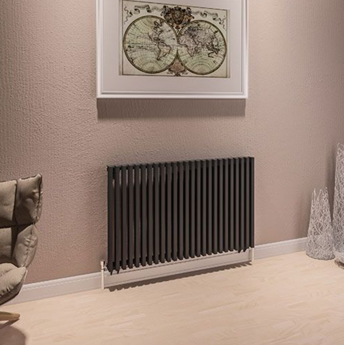 Desio Anthracite Steel Horizontal Designer Radiator 980 x 600mm