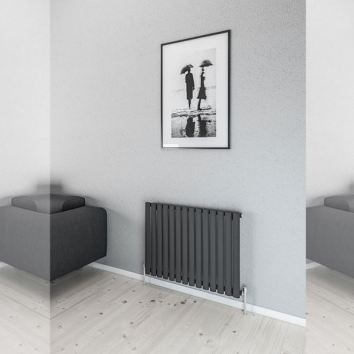 Moda Anthracite Steel Horizontal Designer Radiator 830 x 600mm