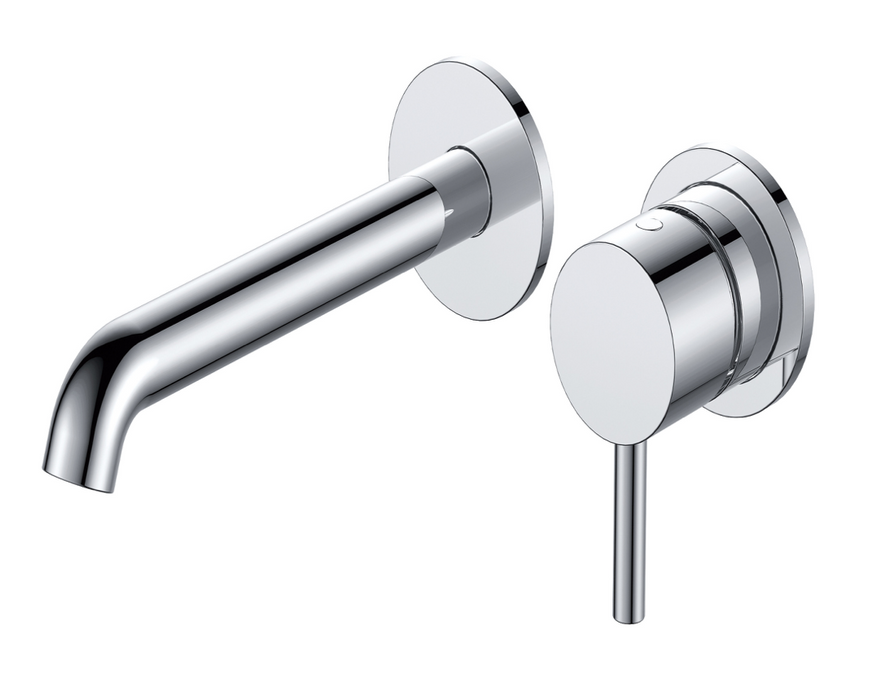 Mineral Matt Black Wall Mounted Basin Mixer